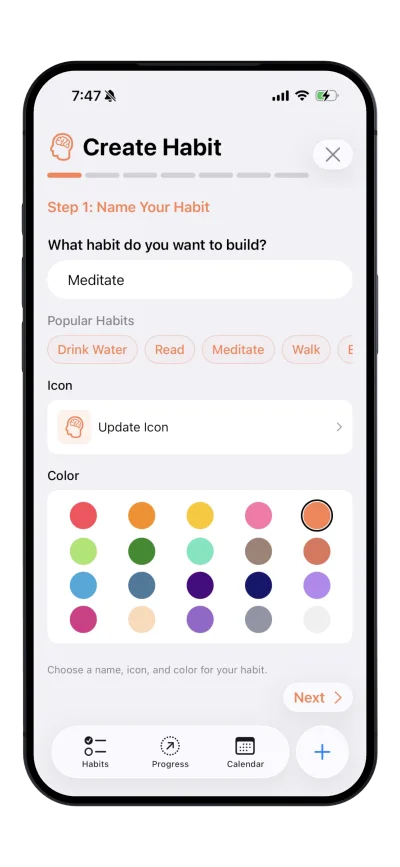 Statistics - Detailed habit analytics